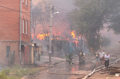пожар в Ростове на Дону